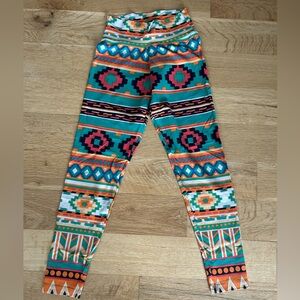 Tribal print yoga pants